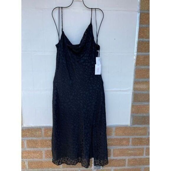 Good American Cowl Asymmetrical Dress 3/ large - Picture 2 of 12